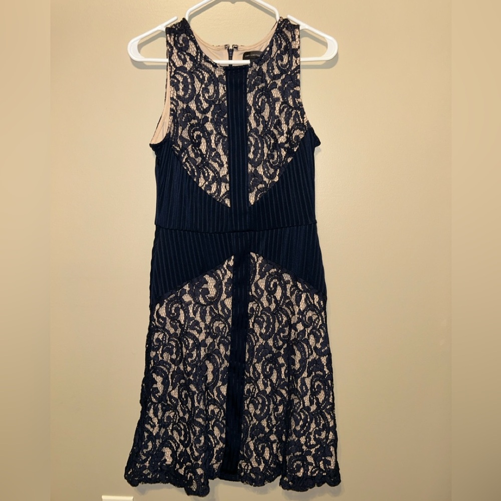 EUC The Limited Navy Lace Dress